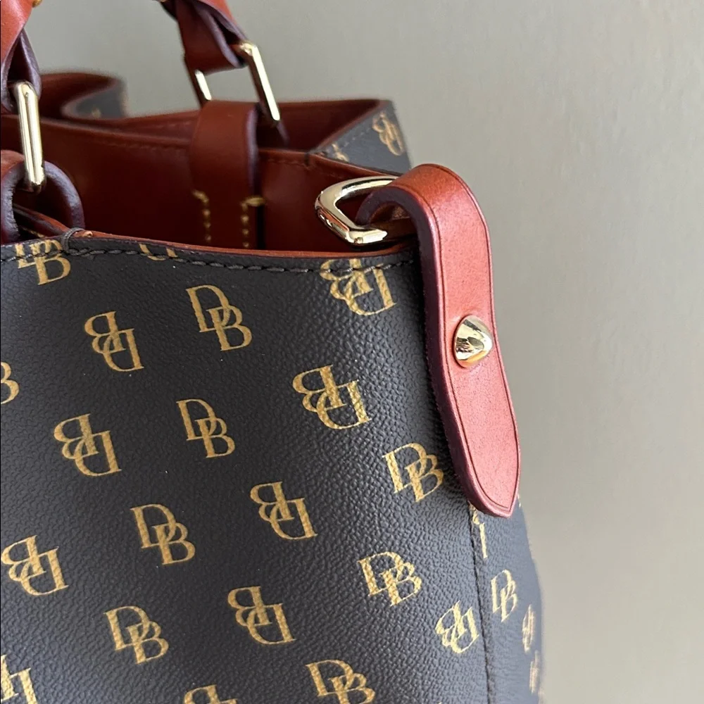 Dooney & Bourke Gretta Brenna Satchel in Brown Tmoro